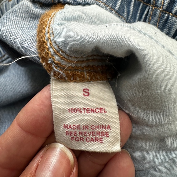 WISHLIST Tencel Denim Easy Pull On Wide Leg Cargo Pant Size S - Picture 2 of 10